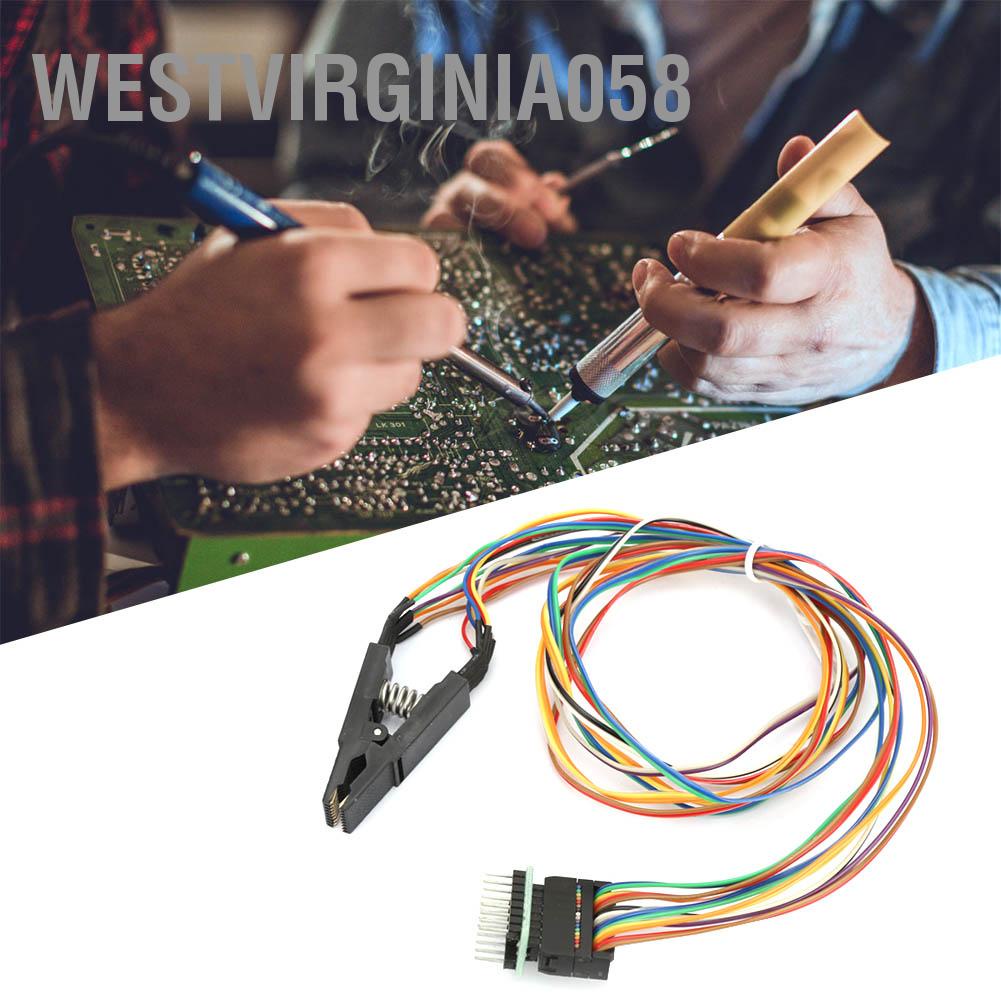 Westvirginia058 Kẹp kiểm tra lập trình SOP16 SOIC16 16 chân kẹp IC đến DIP8 Flash Clip