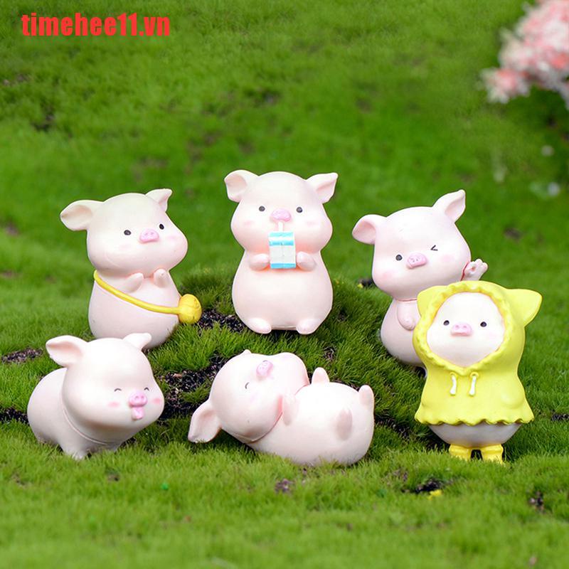 Tượng Heo mini Dễ Thương Trang Trí Tiểu Cảnh