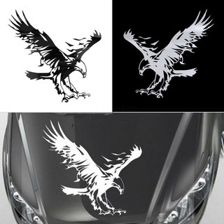 Decal Hình Đại Bàng Dán Xe ( Trắng)