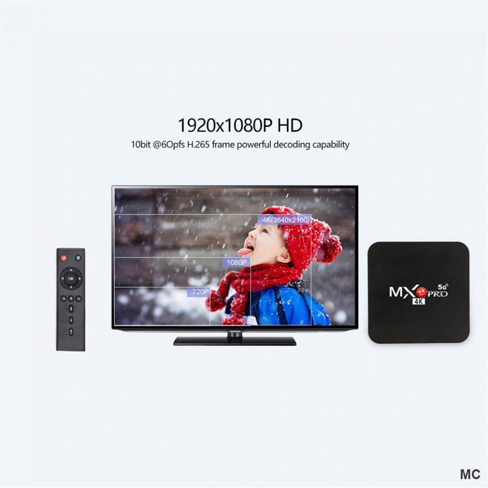 Tv box Thông Minh MXQ Pro 5g 4K 16 Gb/256 WiFi Android 11.1 HD Và Phụ Kiện