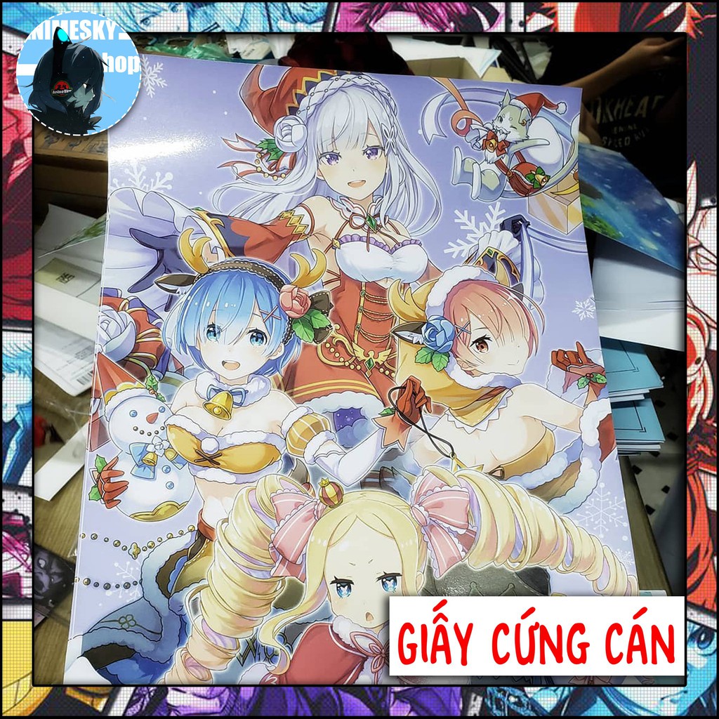 Poster Anime in theo yêu cầu - khổ giấy a5