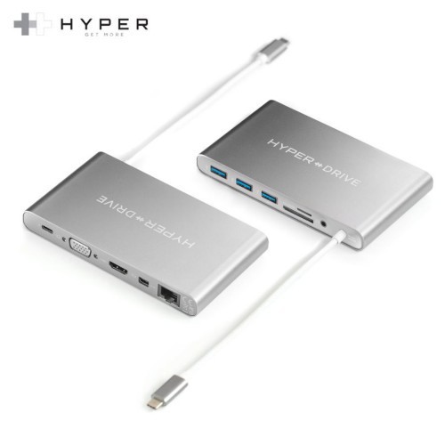 Cổng chuyển HYPERDRIVE ULTIMATE 11port USB-C HUB cho MACBOOK PRO, PC & DEVICES - GN30 - Hàng Chính Hãng