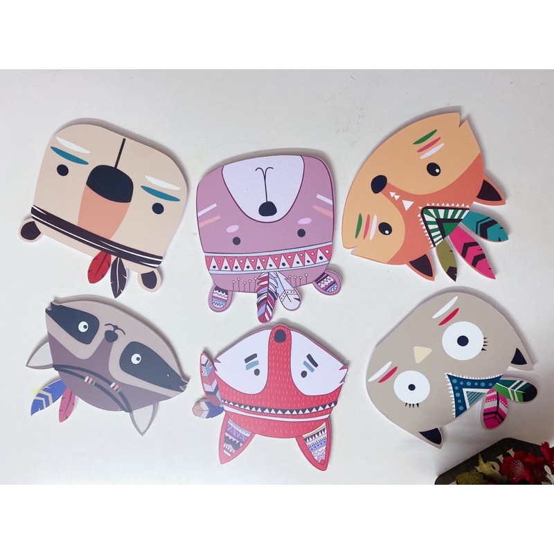 Tranh gỗ dán tường trang trí, decor phòng cho bé.