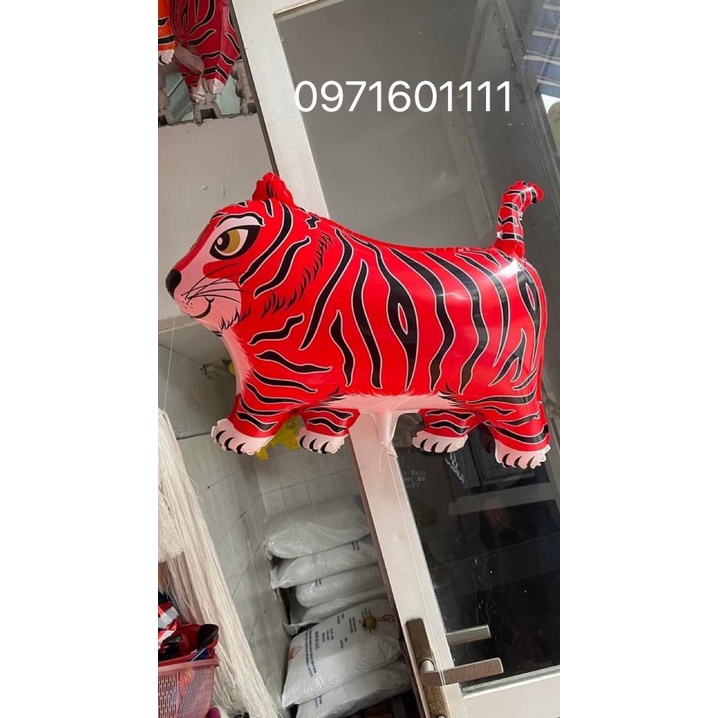 Combo 50 bóng bay hình con hổ size 47x67cm trộn các mẫu hổ 2021 MS566