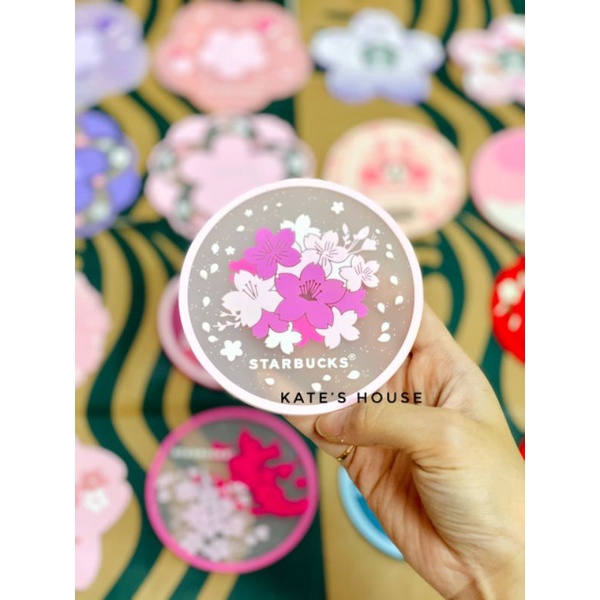 ĐẾ LÓT LY SỨ, LÓT LY THUỶ TINH HÌNH STARBUCKS