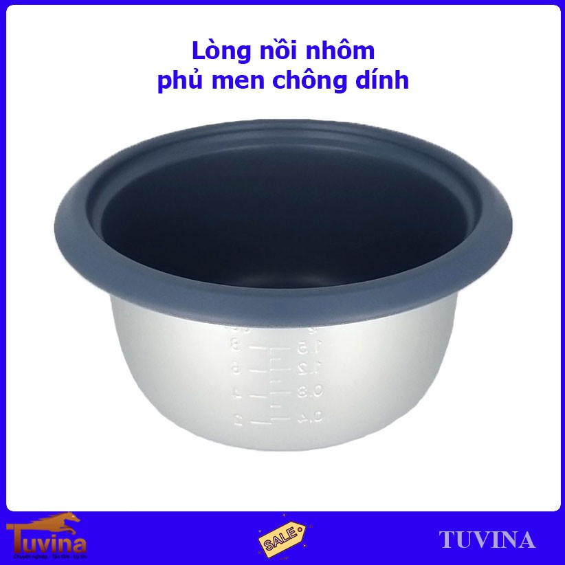 XẢ KHO - Nồi Cơm Điện Apechome APH-RC15S 1.5 Lít - Chống Dính - Hàng Chính Hãng (Bảo Hành 12 Tháng)