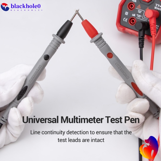 BH 1Pair Thin Tip Needle Multimeter Universal Digital 1000V 20A Multi Meter Test Lead Probe Wire Pen Cable Multimeter
