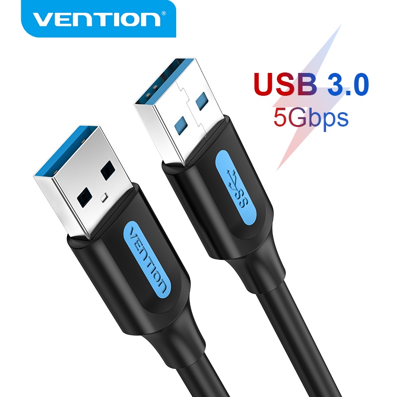 Cáp Vention Kết Nối USB 3.0 Type A Truyền Dữ Liệu Tốc Độ Cao Cho Laptop TV Thông Minh 2A 5Gbps
