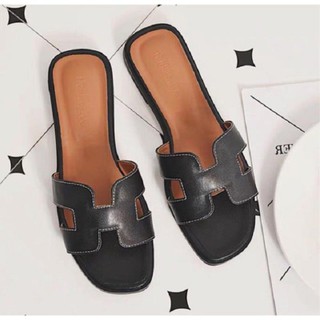 E1 - Dép nữ họa tiết chữ H sang chảnh