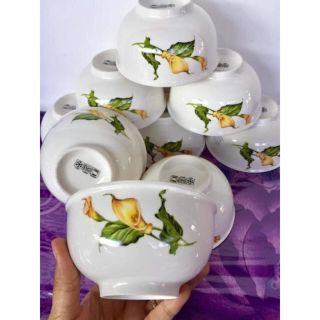 Chén sứ Hình Hoa Loa Kèn Sinh Động (Unilever tặng )
