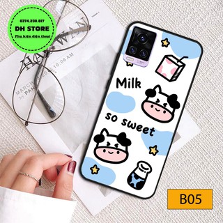 Ốp lưng Vivo V20 - V21 - V20 Pro - Y20 - Y20S - Y12S - Y51 2020 in hình BÒ SỮA đáng yêu, ngộ nghĩnh