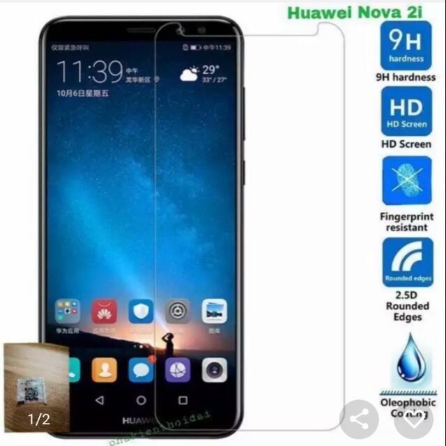 Kính cường lực huawei nova 2i , bộ 3 kính