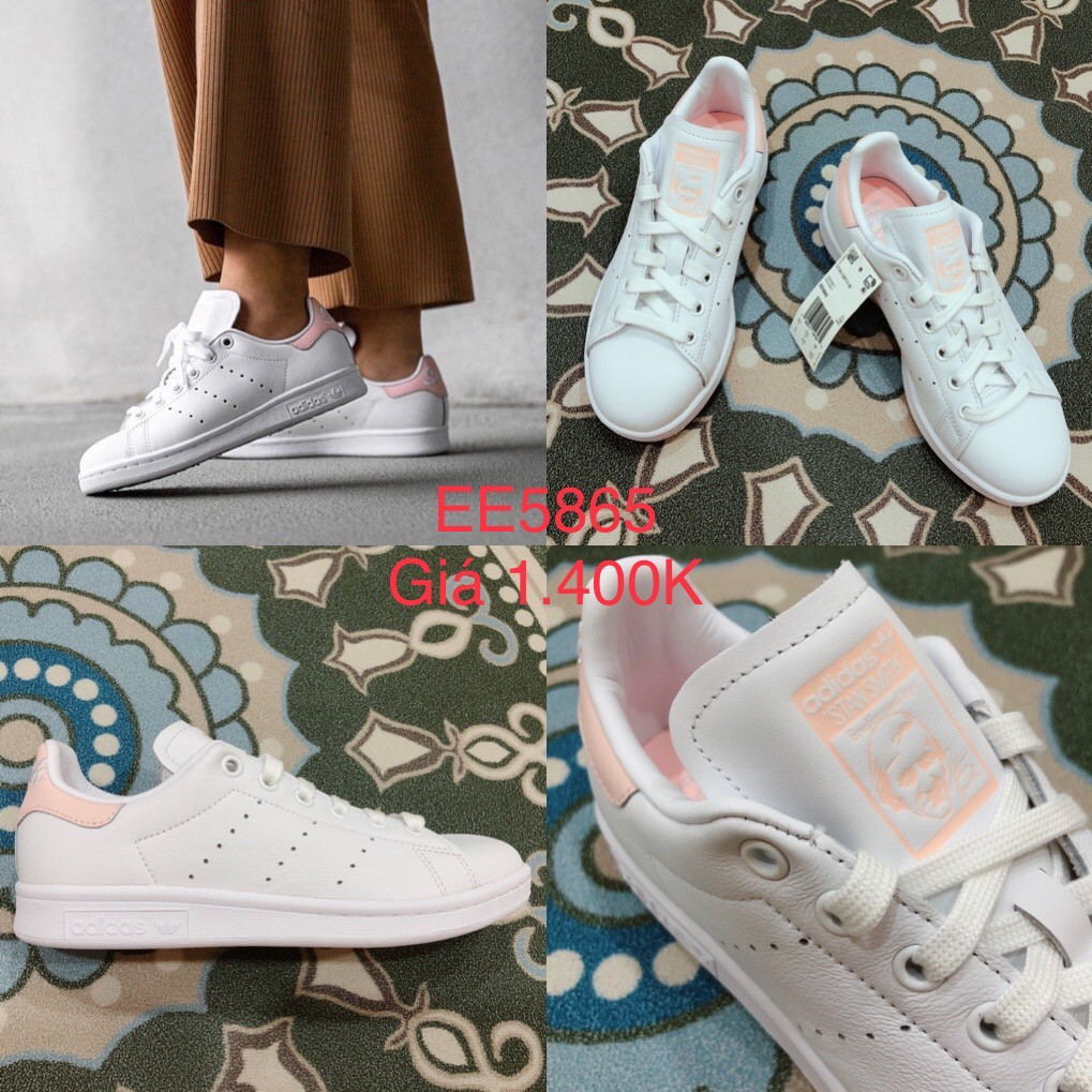 Giày Stan Smith Gót Hồng Vintage- Hình Thật SP (Nhắn tin để được tư vấn size)