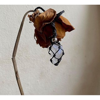 Vòng Macrame Moonstone ánh lửa