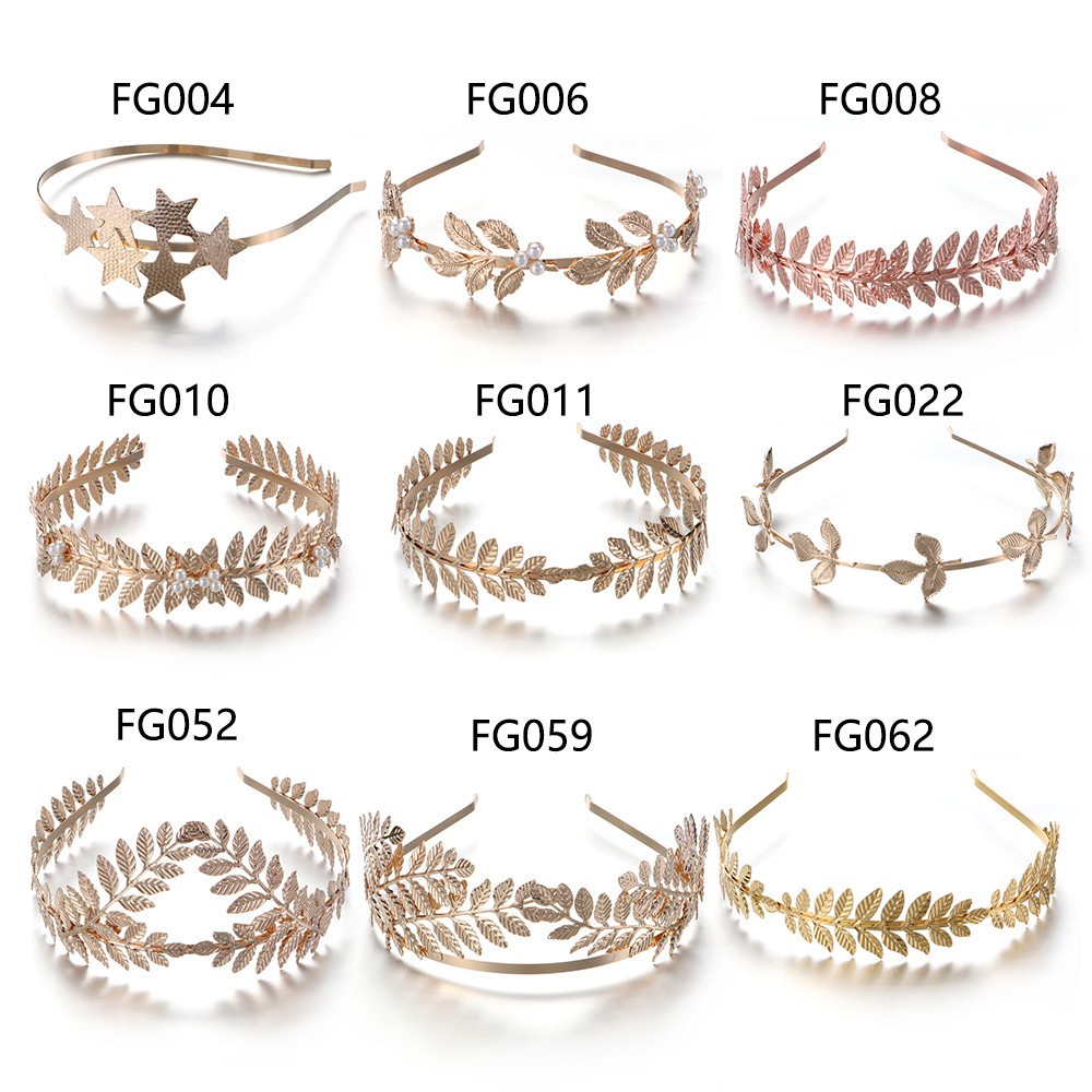 Băng Đô Họa Tiết Lá Cây Cổ Điển Dành Cho Cô Dâu|Phụ Kiện Tóc Cưới