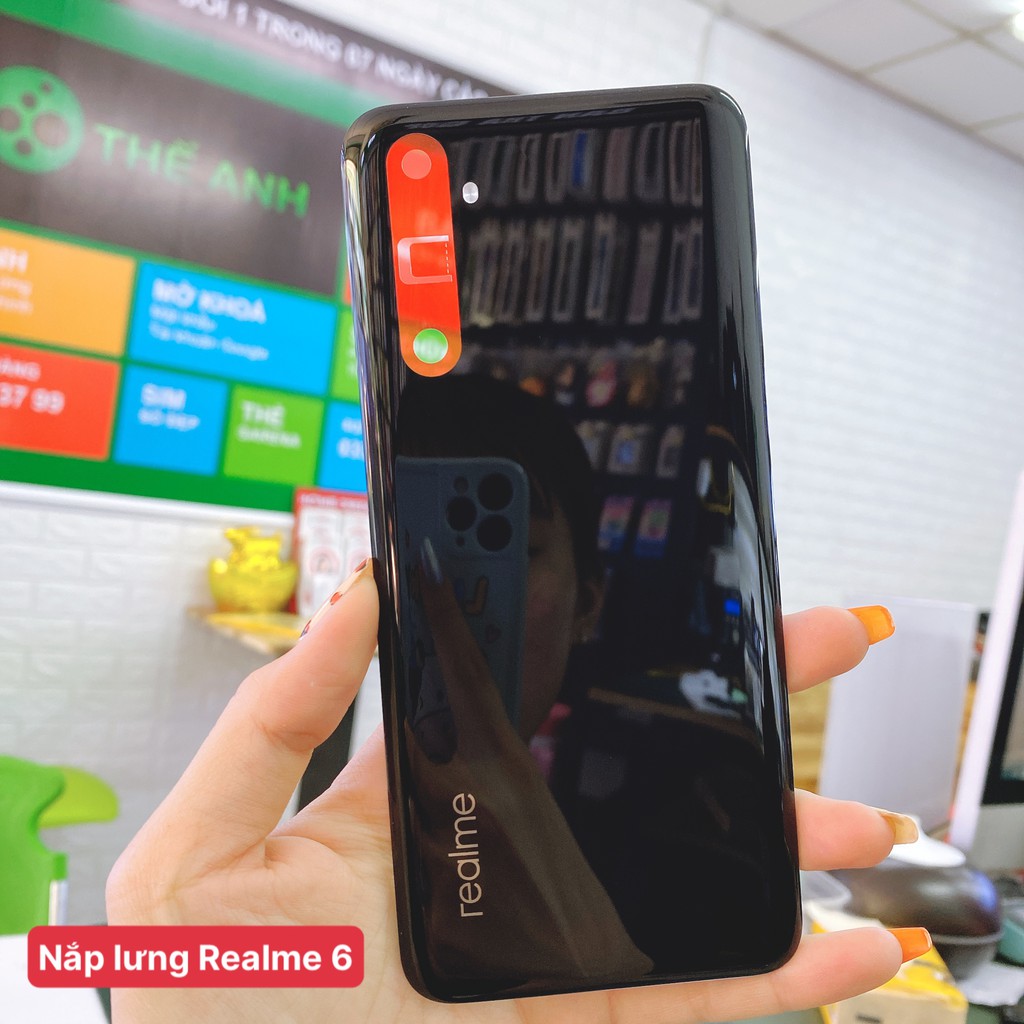 Nắp lưng Điện Thoại Realme 6, mặt kính lưng Điện Thoại Realme 6 linh kiện đẹp 9/10 zin đổi trả