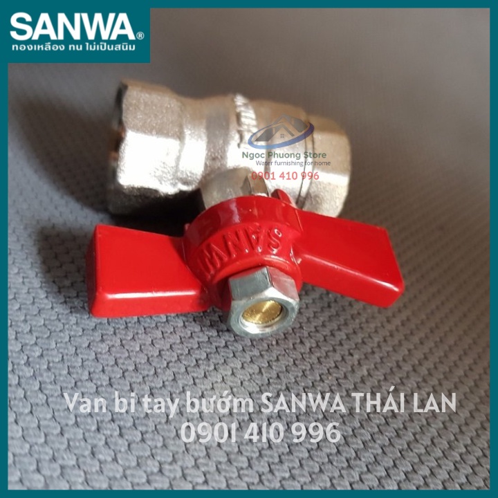 Van bi tay bướm Sanwa Thái Lan Phi 21mm, Phi 27mm