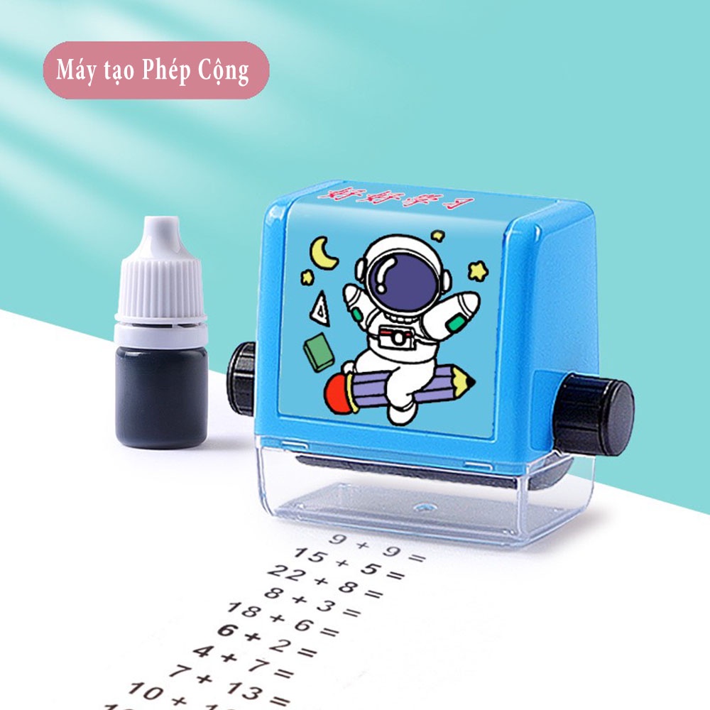 Con lăn tạo phép tính cộng trừ tự động tặng kèm mực cho bé học toán, Đồ Chơi Giáo Dục Cho Bé
