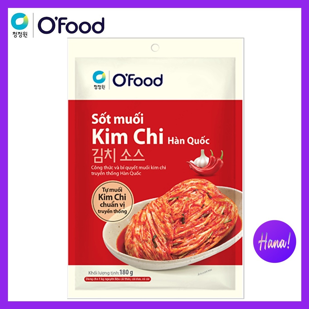 Sốt muối kim chi Hàn Quốc Ofood 180g - Sốt làm kim chi, xốt làm kim chi, xốt muối kim chi