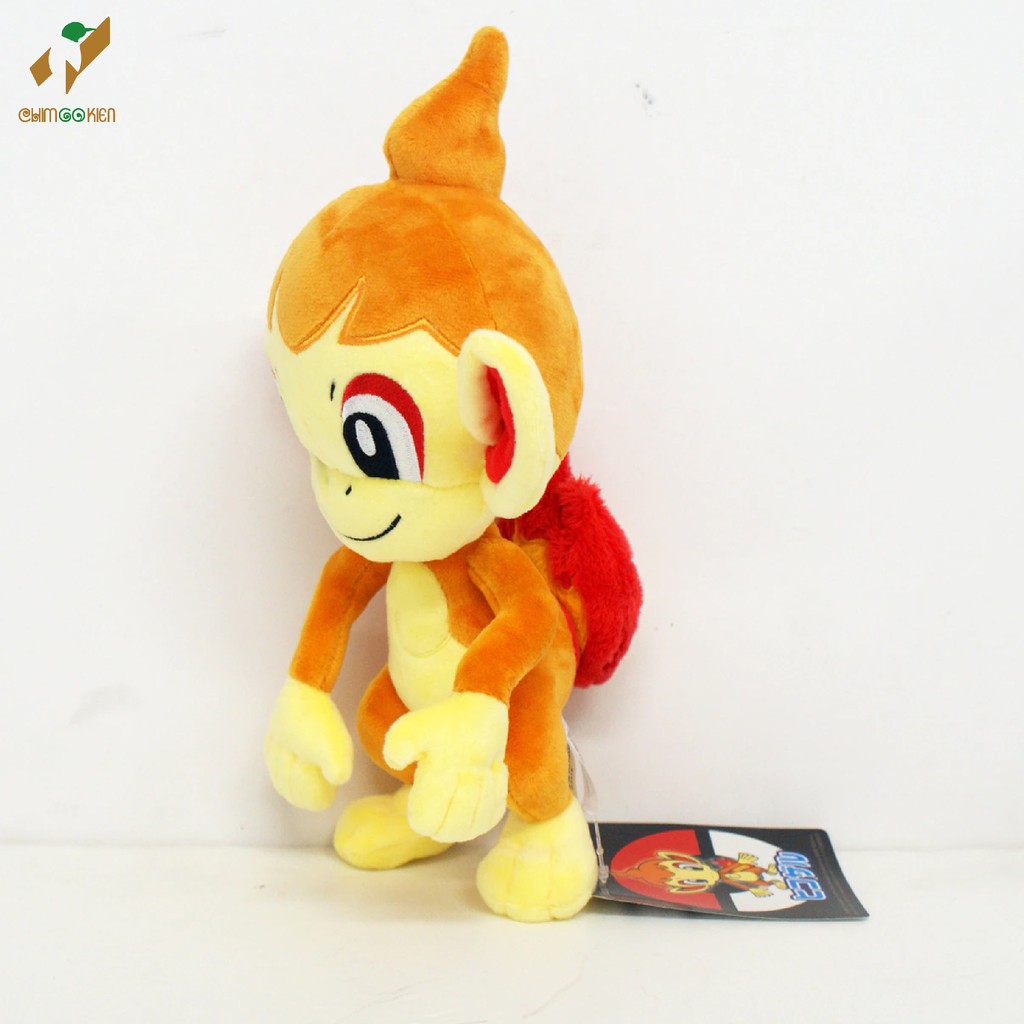 Gấu bông pokemon anime khỉ lửa Hikozazu(Chimchar) 20cm