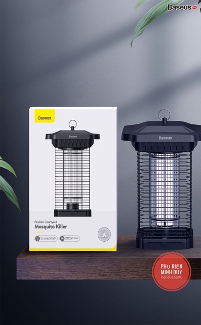 Đèn bắt muỗi ngoài trời Baseus Pavilion Courtyard Mosquito Killer (ngoài trời, ~4000V, IPX4, hoạt động không gây ồn)