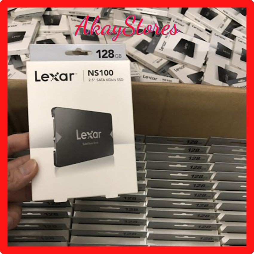 [Sale Sốc] Ổ cứng SSD 128G Lexar -NS100 SATA III (6Gb/s) New - Full Box AkayStores- Chính Hãng Mai Hoàng - BH 36 Tháng