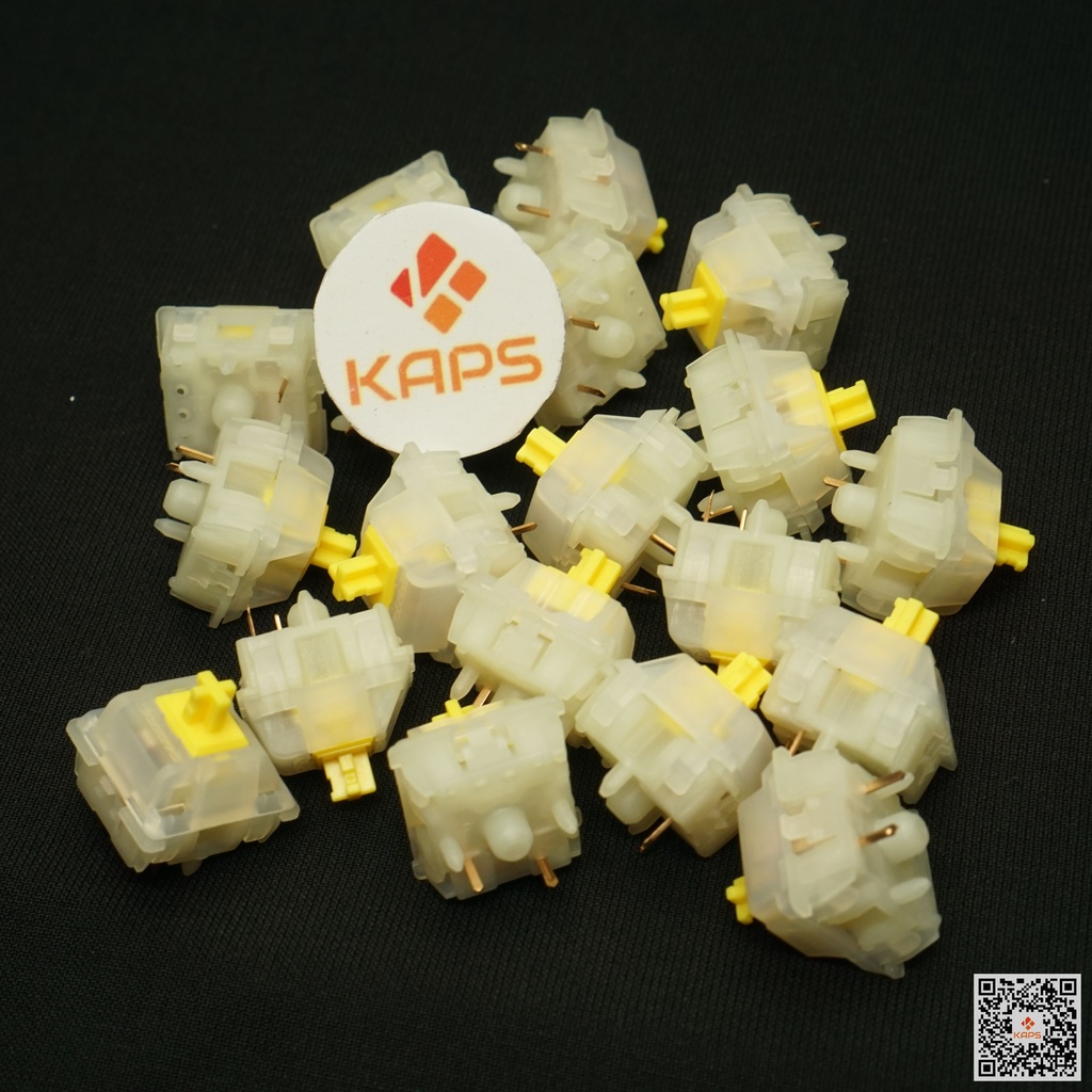 Switch Gateron Milky Yellow Pro | Switch lẻ | Linear Switch | Switch 5 chân | Switch Gateron | Dùng cho bàn phím cơ