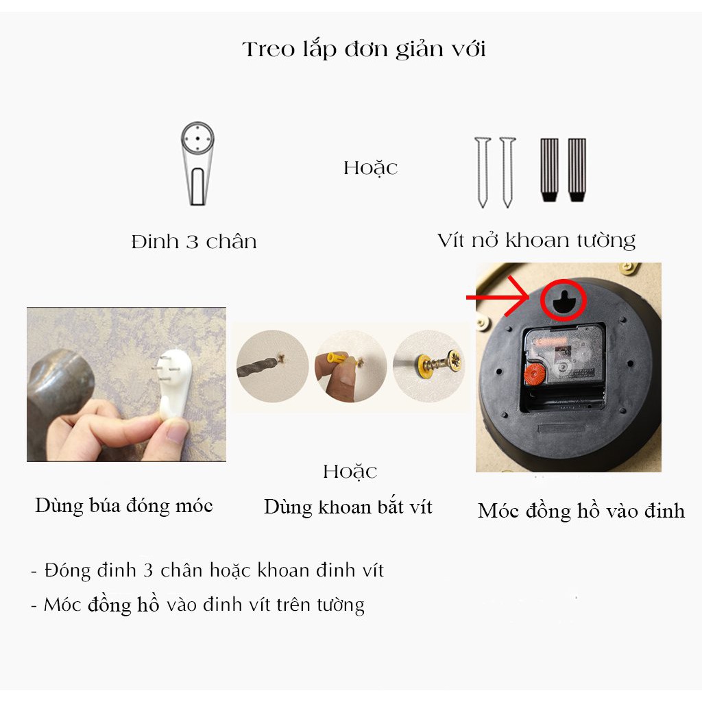 Đồng hồ treo tường trang trí nội thất phòng khách TT2021, trang trí phòng ngủ, làm quà tặng, mừng tân gia, mừng đám cưới