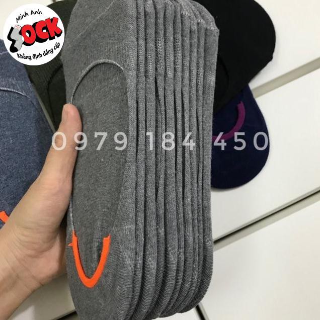 Combo 5 đôi Tất hài, vớ hài đi giày lười silicon chống tuột