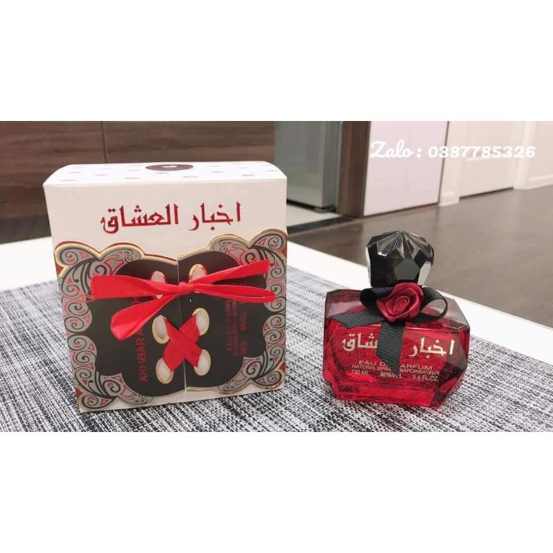 Nước hoa Dubai Akhbar Al Ushaq Ngọt Ngào Nữ Tính 100ml