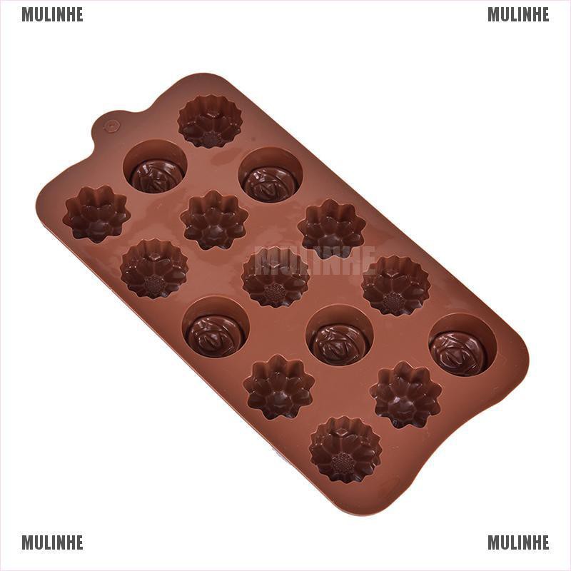 1 Khuôn Làm Bánh / Xà Phòng Hình Hoa Hồng Bằng Silicone