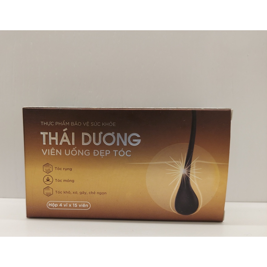 Viên uống đẹp tóc Thái Dương hộp 4 vỉx15 viên - Sao Thái Dương