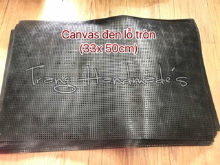 Canvas chữ nhật lỗ tròn 2mm  33x50cm