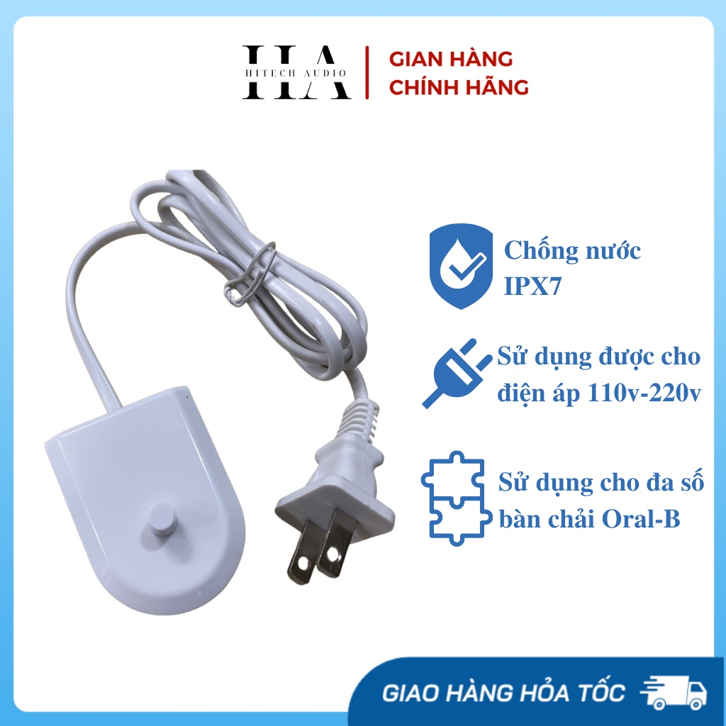 Đế sạc điện thay thế chất lượng cao cho bàn chải đánh răng điện Braun Oral B