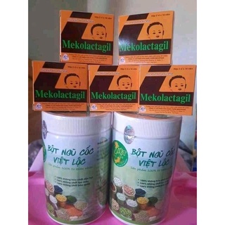 Ngũ cốc việt lộc bầu + combo tảo lợi sữa mekolactagil