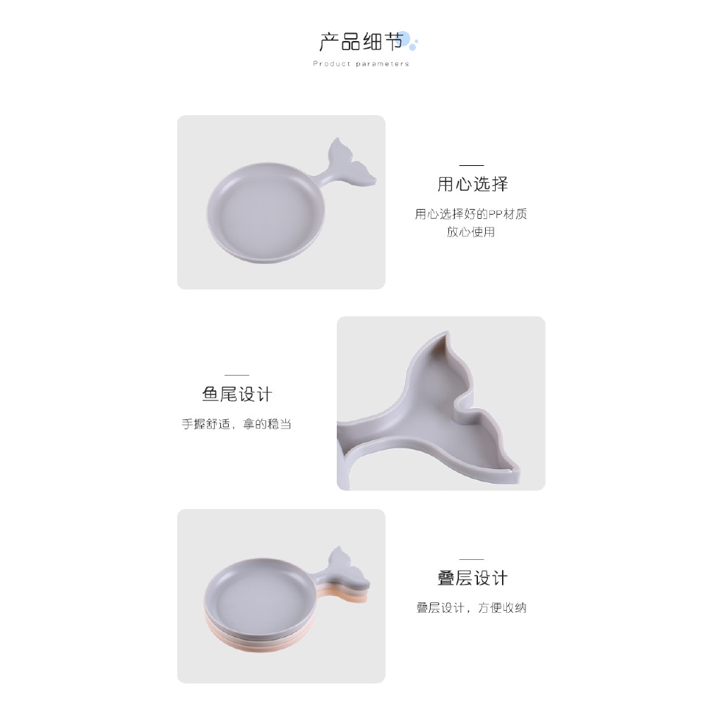 Đĩa đựng trái cây/đồ ăn vặt hình chú cá nhỏ sáng tạo tinh tế