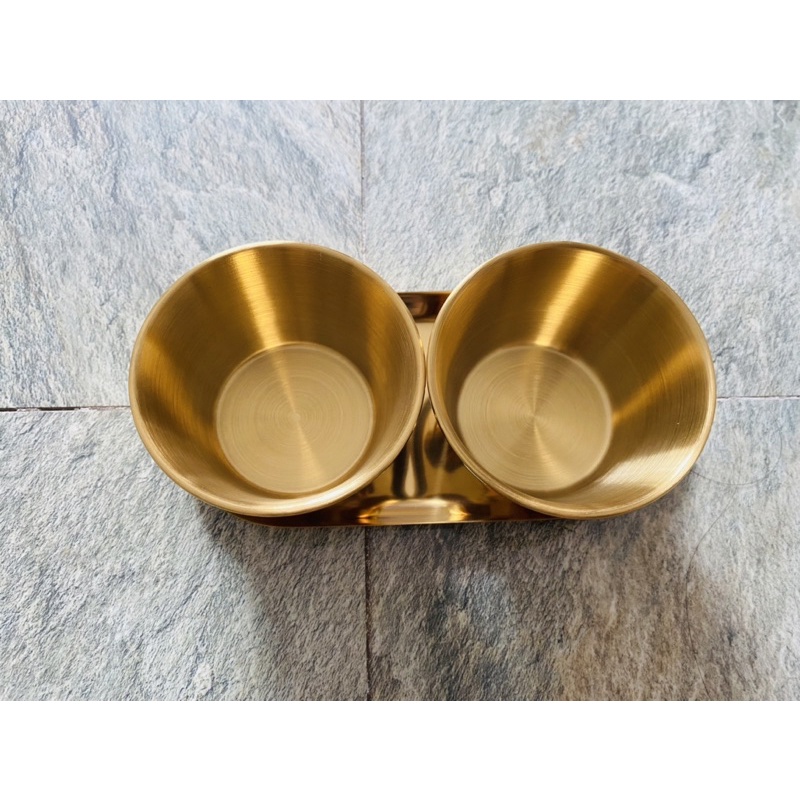 Bộ khay inox mạ vàng, khay spa - lucy store thiết bị vật tư spa