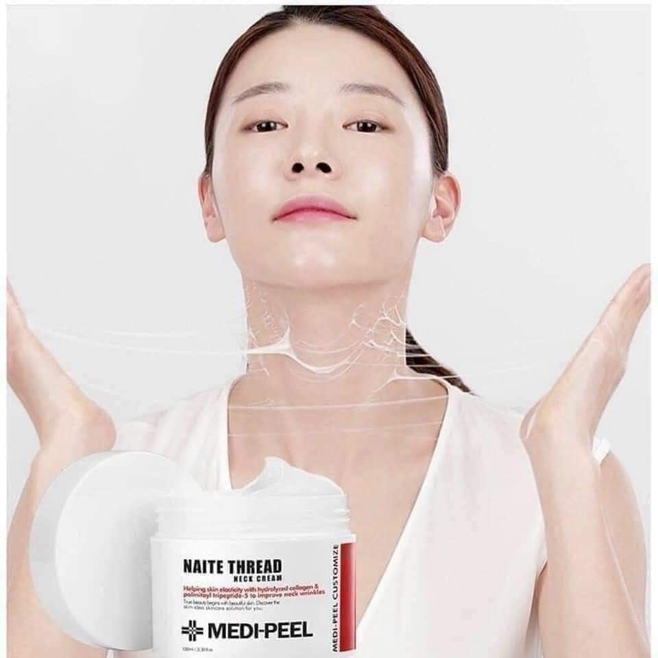 Kem Dưỡng Chống Lão Hóa Chuyên Sâu Cho Vùng Da Cổ MediPeel Naite Thread Neck Cream 100ml