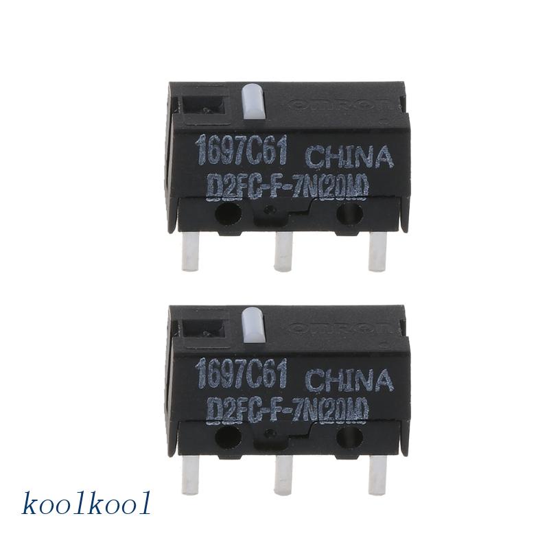 Set 2 Nút Công Tắc Microswitch D2FC-F-7N Dành Cho Chuột Chơi Game 20 Triệu Life