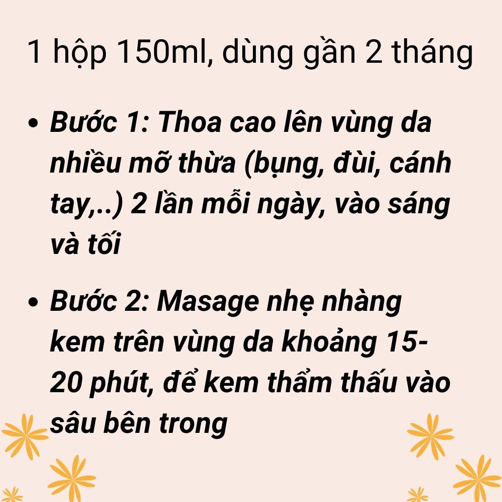 Kem tan mỡ olic quế 100 ml tan mỡ giảm mỡ bụng đùi bắp tay sau sinh hiệu quả thon gọn cơ thể KEM OLIC QUẾ chính hãng