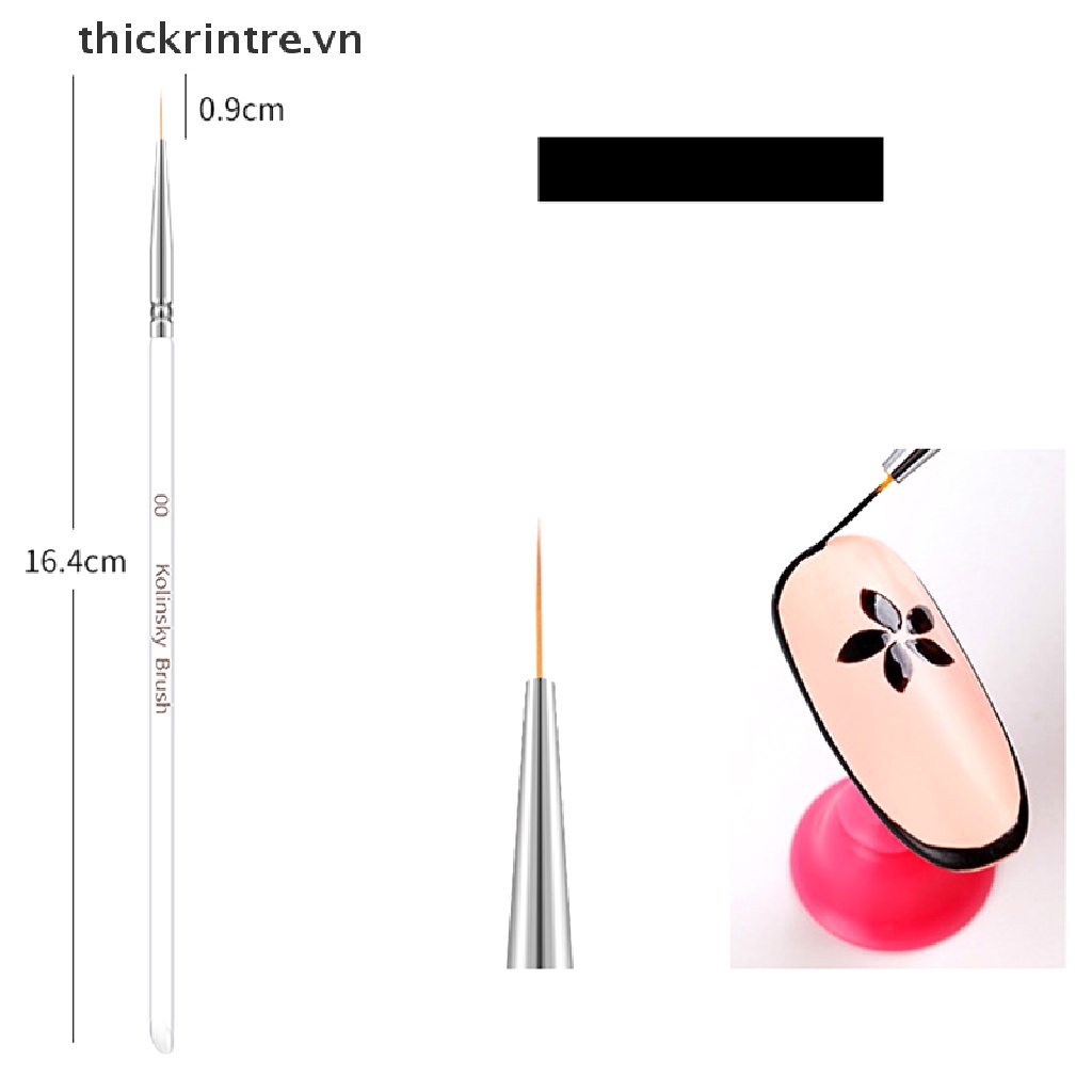 Set 3 Cọ Vẽ Trang Trí Móng Tay Nghệ Thuật