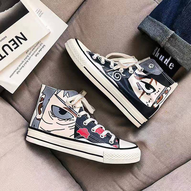 Naruto High Top Xu hướng Graffiti Tất cả các trận đấu giày nam tăng chiều cao