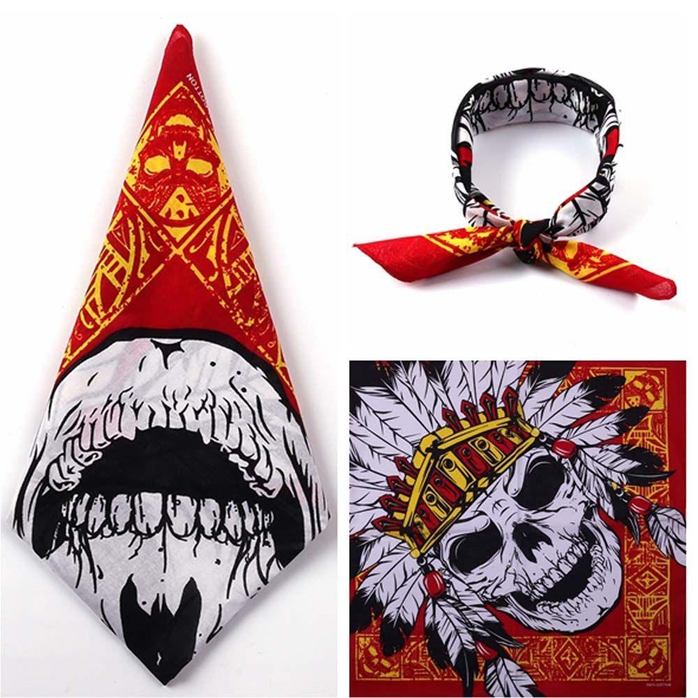 Harriett Khăn Trùm Đầu Kiêm Mặt Nạ Bandana Hình Đầu Lâu Không Đường May Liền Mạch Phong Cách Hip Hop Tự Làm