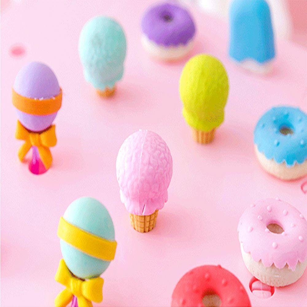 PISTA Bộ 4 Cục Tẩy Hình Bánh Donut Xinh Xắn