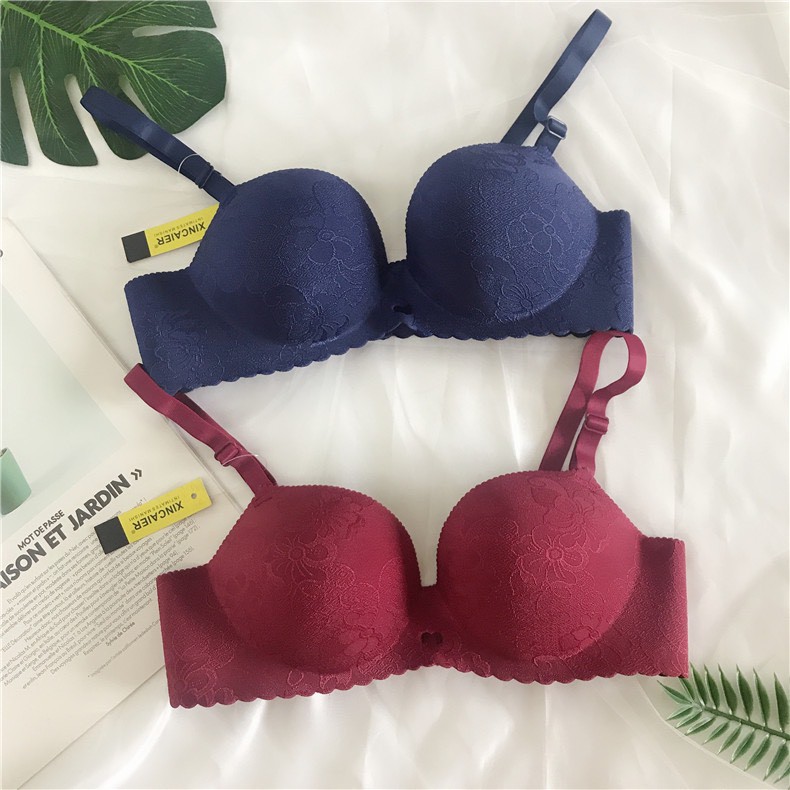 ÁO LÓT NÂNG NGỰC - ÁO LÓT DẠNG SU MÚT DÀY KHÔNG GỌNG HỌA TIẾT BÔNG GẮM - MÃ Q99