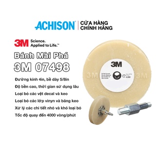 Hàng chính hãng 3m bánh mài phá decal 3m™ 07498, 4 in x 5/8 in chăm sóc xe