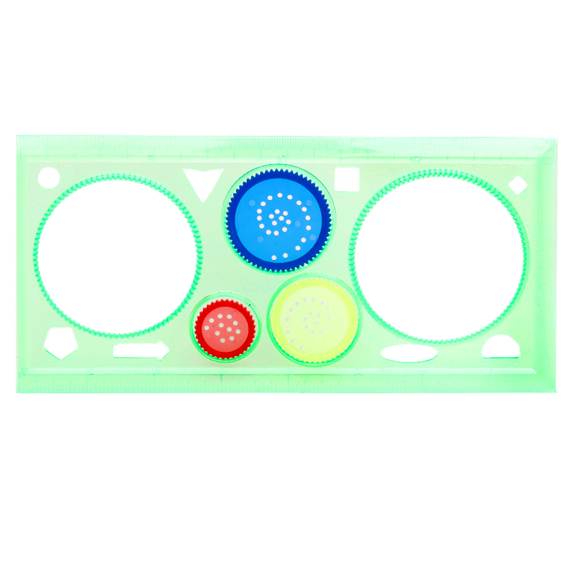 Multi-Purpose Geometric Ruler Set for Kids