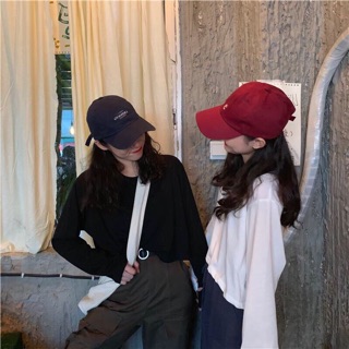Áo thun croptop tay dài oversize
