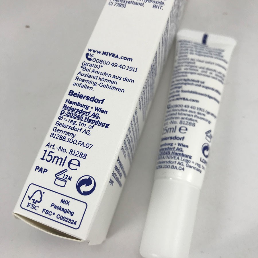 [ HÀNG ĐỨC CHÍNH HÃNG ] Kem Dưỡng Mắt Nivea Q10 Power Anti Falten Augenpflege, 15 ml