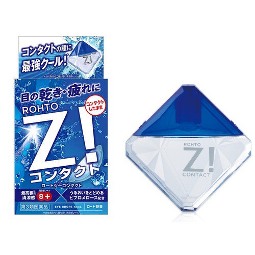 Nước Nhỏ Mắt Rohto Z! Contact Dành Cho Bạn Đeo Lens Nội Địa Nhật